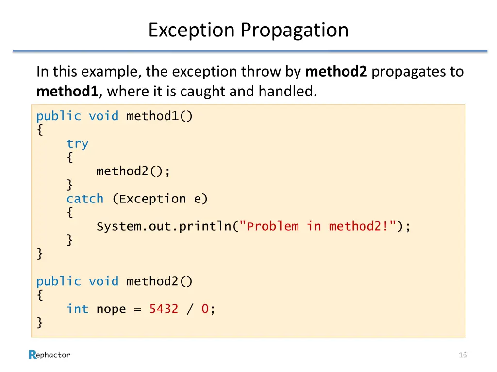 exception propagation 1