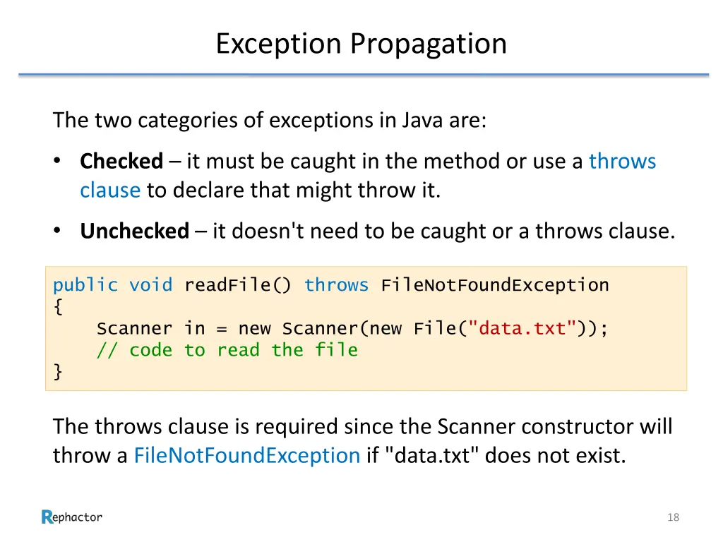 exception propagation 3