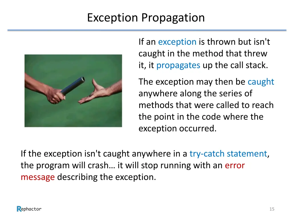 exception propagation