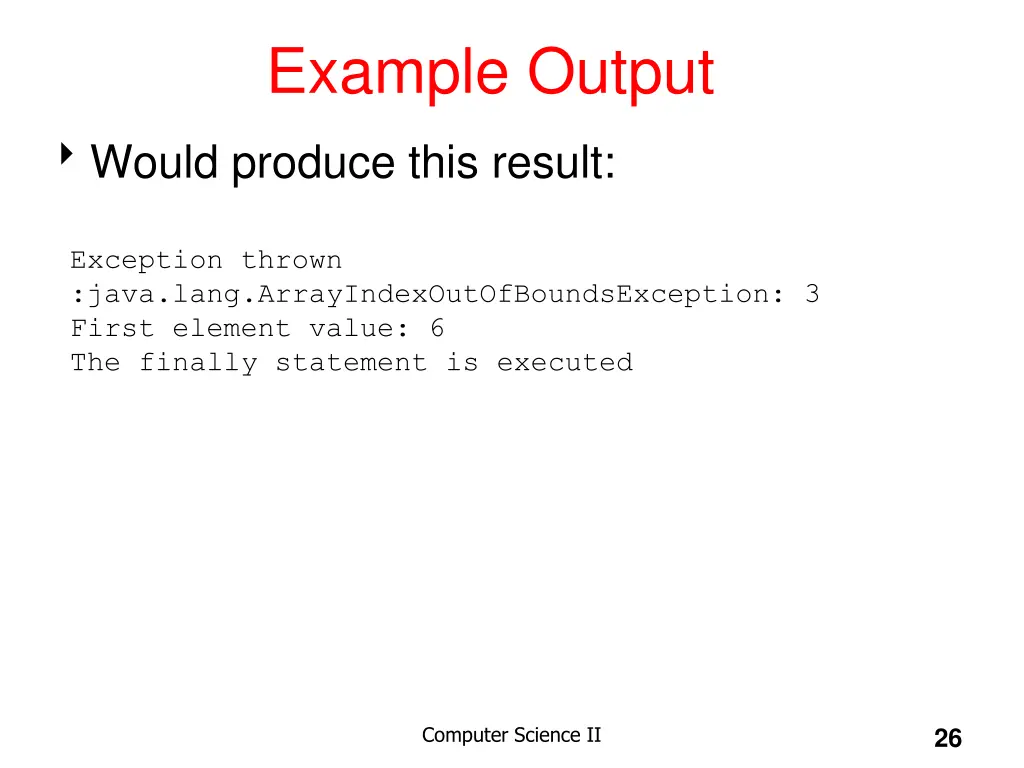 example output 1