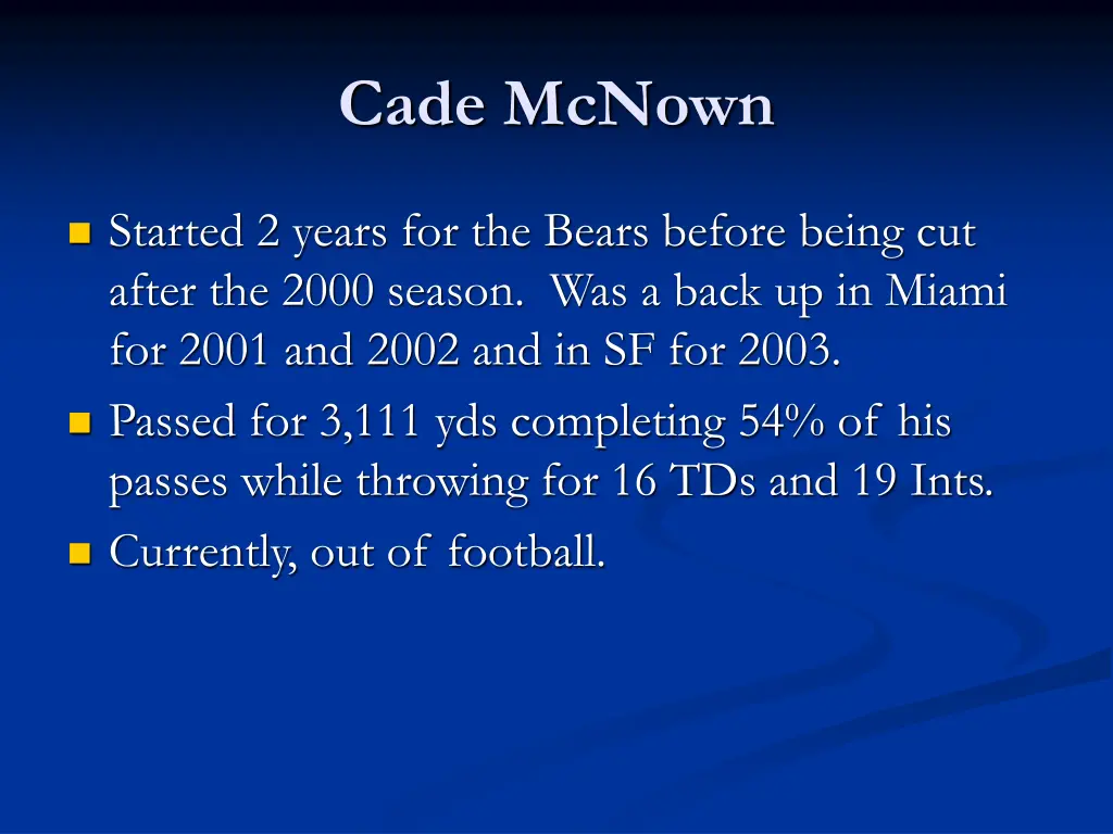 cade mcnown