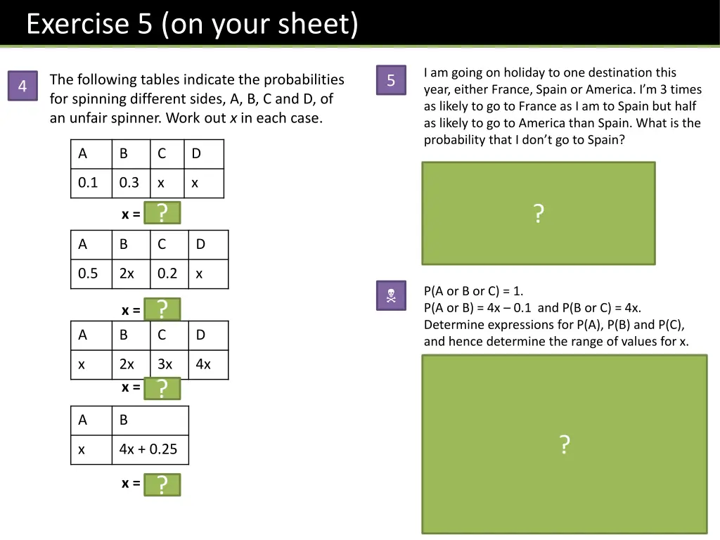 exercise 5 on your sheet 1