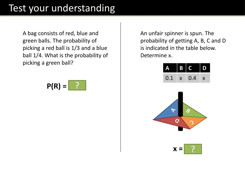 test your understanding