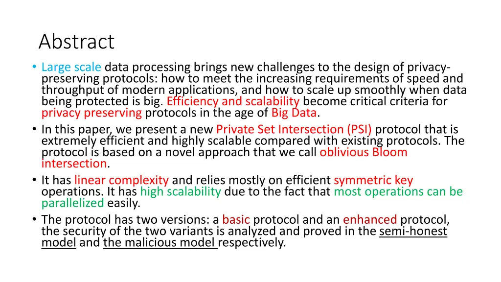 abstract large scale data processing brings