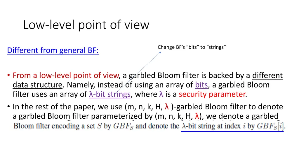 low level point of view