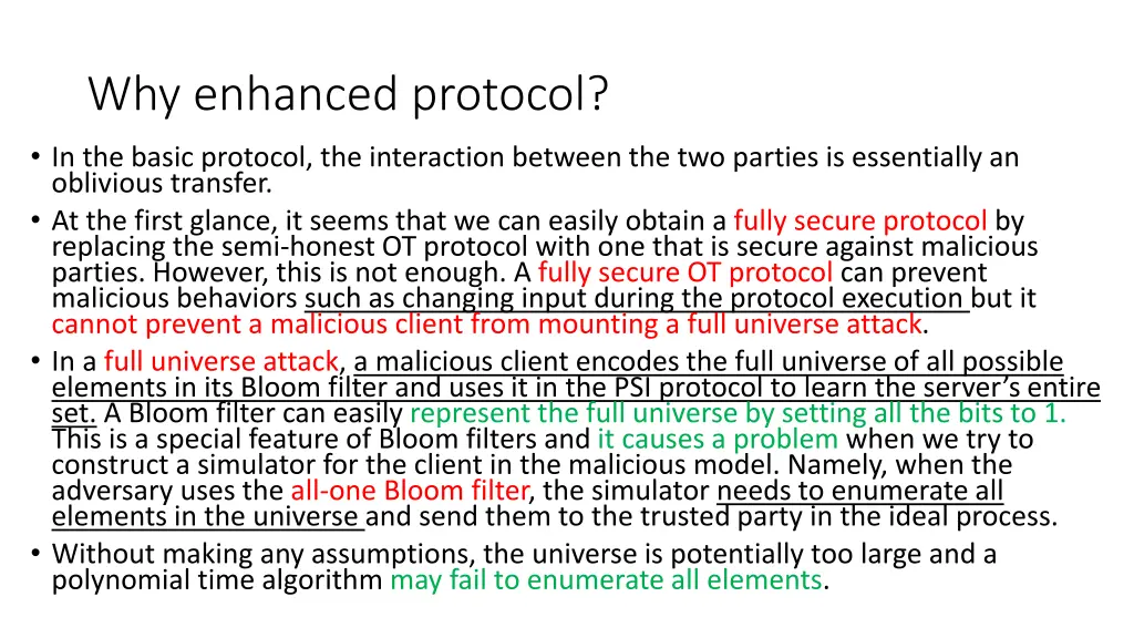 why enhanced protocol