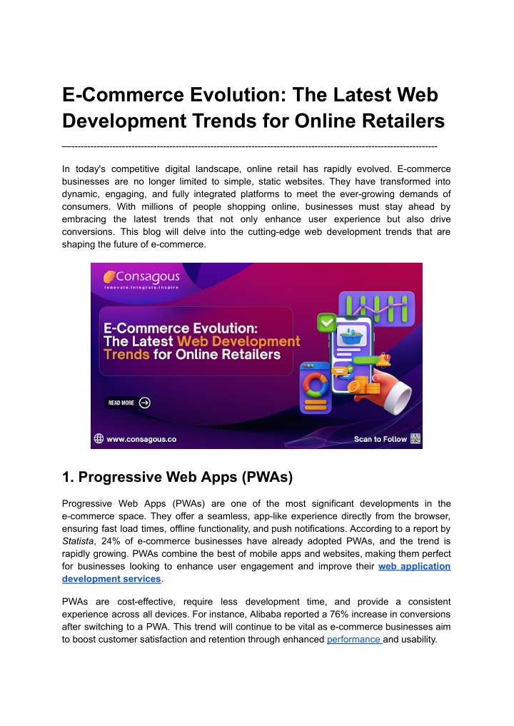 e commerce evolution the latest web development