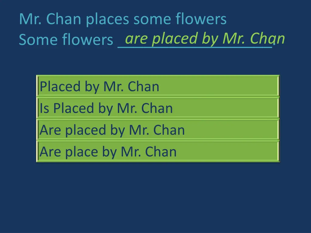 mr chan places some flowers some flowers