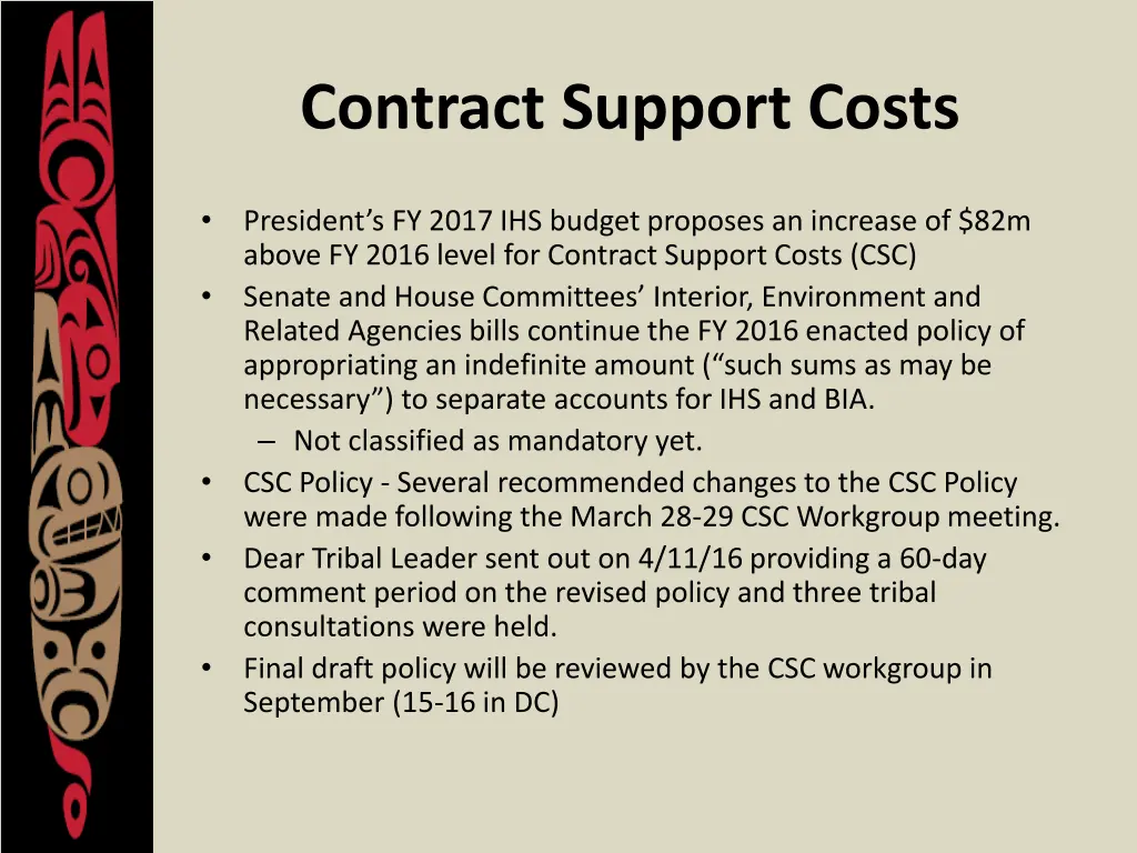 contract support costs