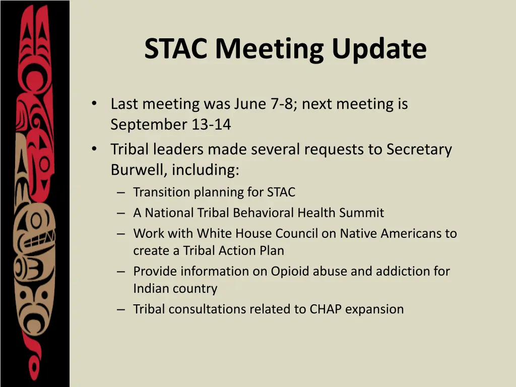 stac meeting update