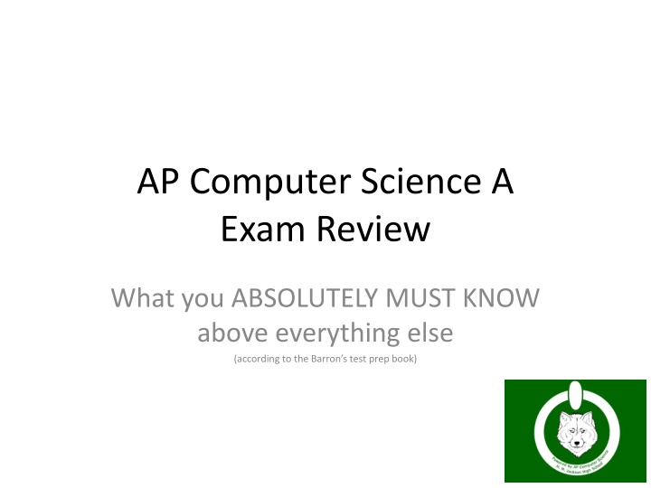 ap computer science a exam review