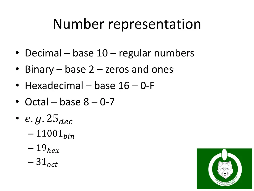 number representation