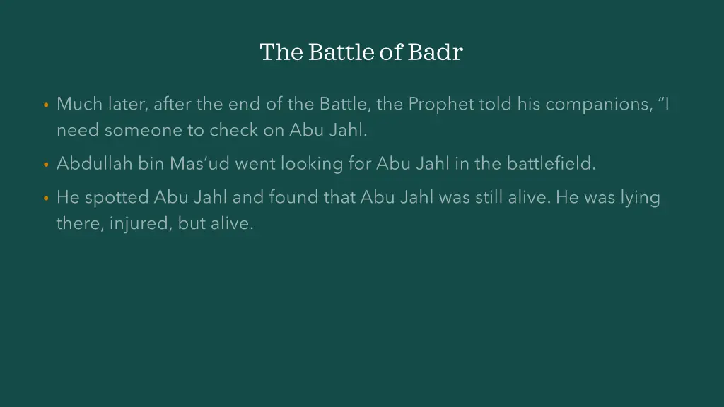 the battle of badr 12