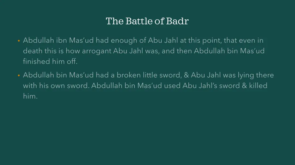 the battle of badr 14