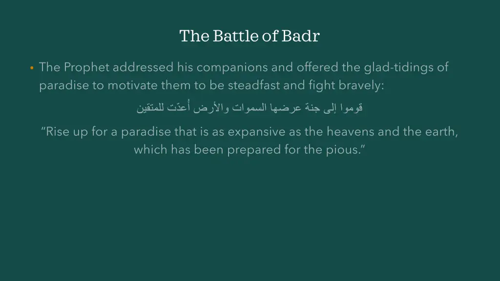 the battle of badr 3