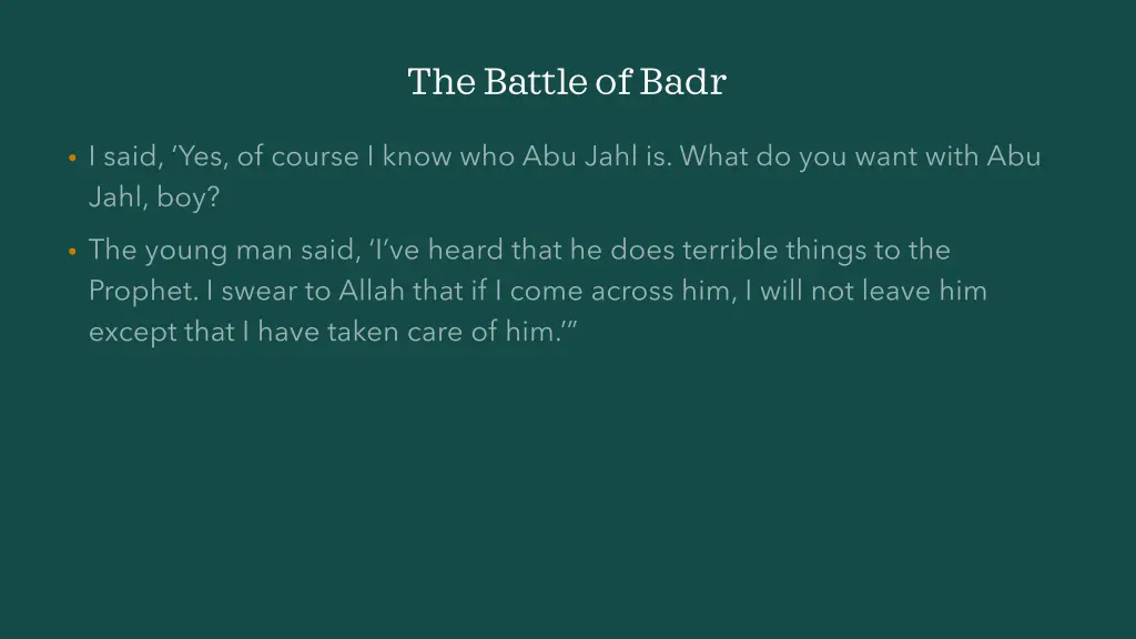 the battle of badr 7