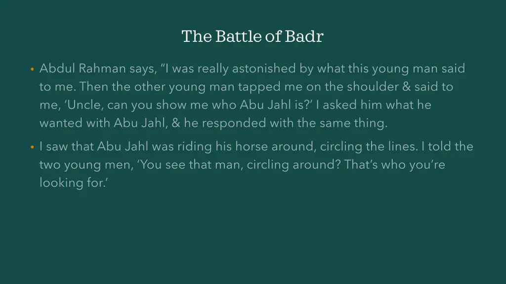 the battle of badr 8