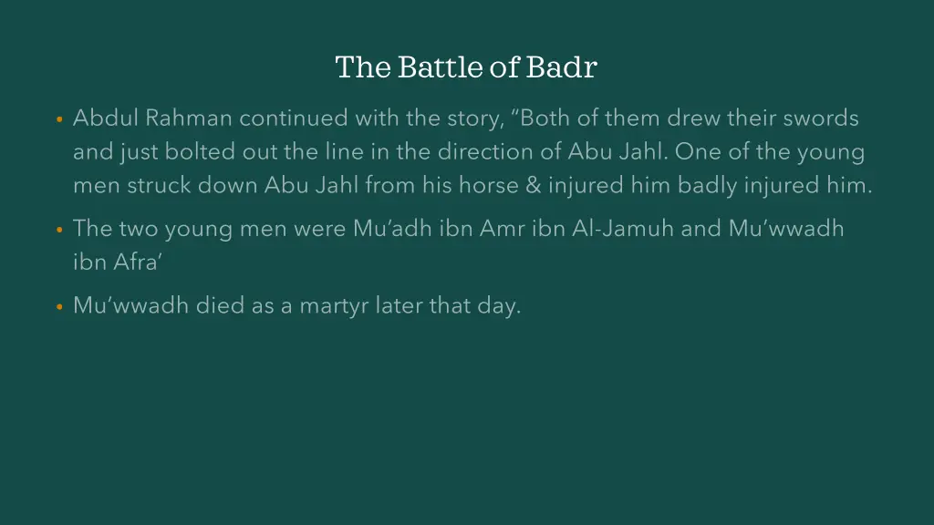 the battle of badr 9