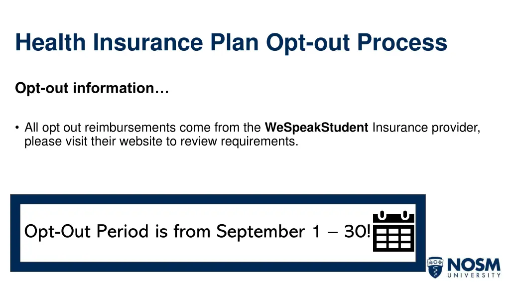 health insurance plan opt out process