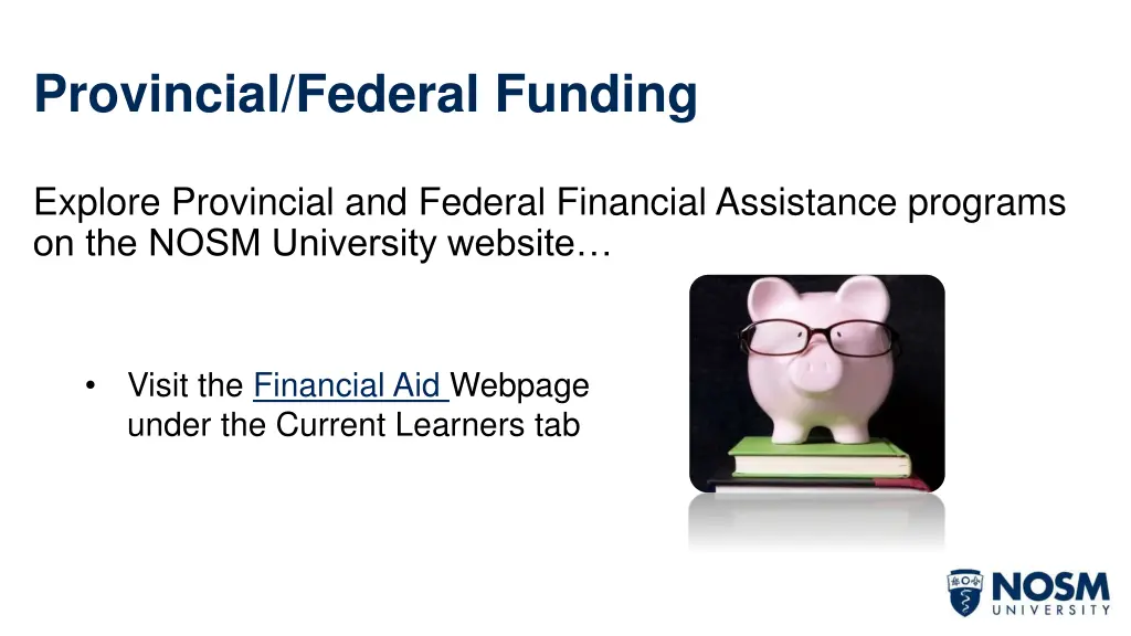 provincial federal funding