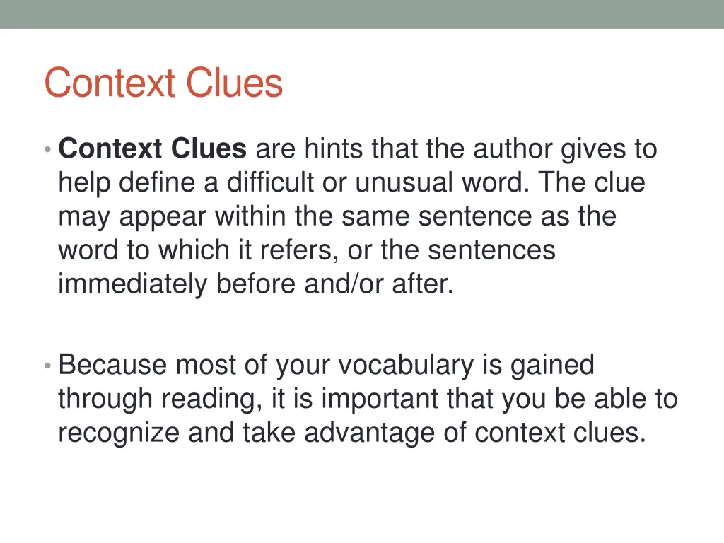 context clues