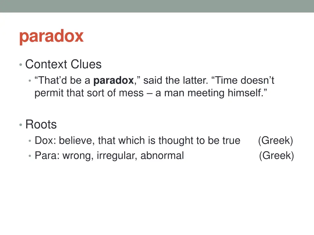 paradox