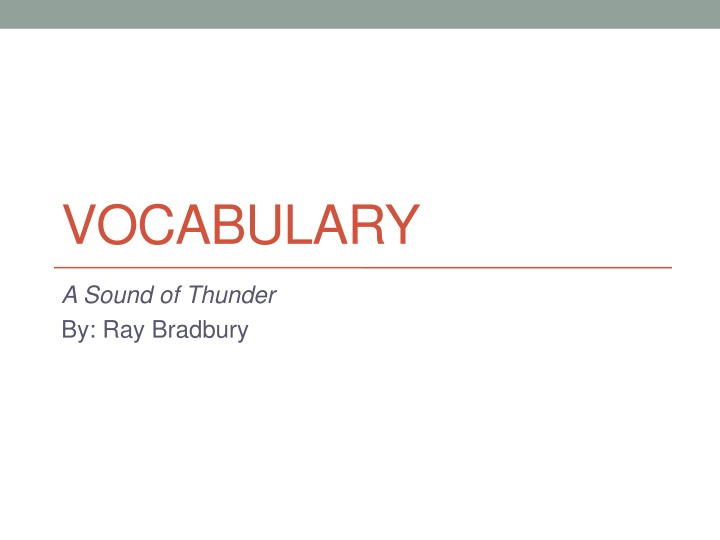 vocabulary