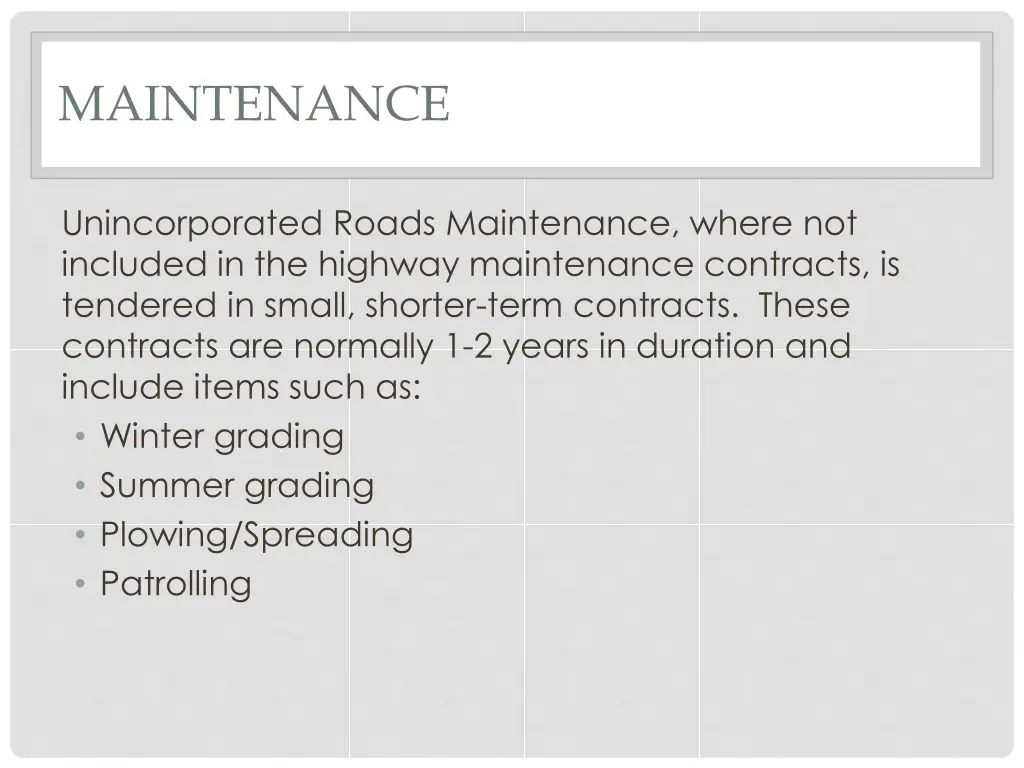 maintenance 1