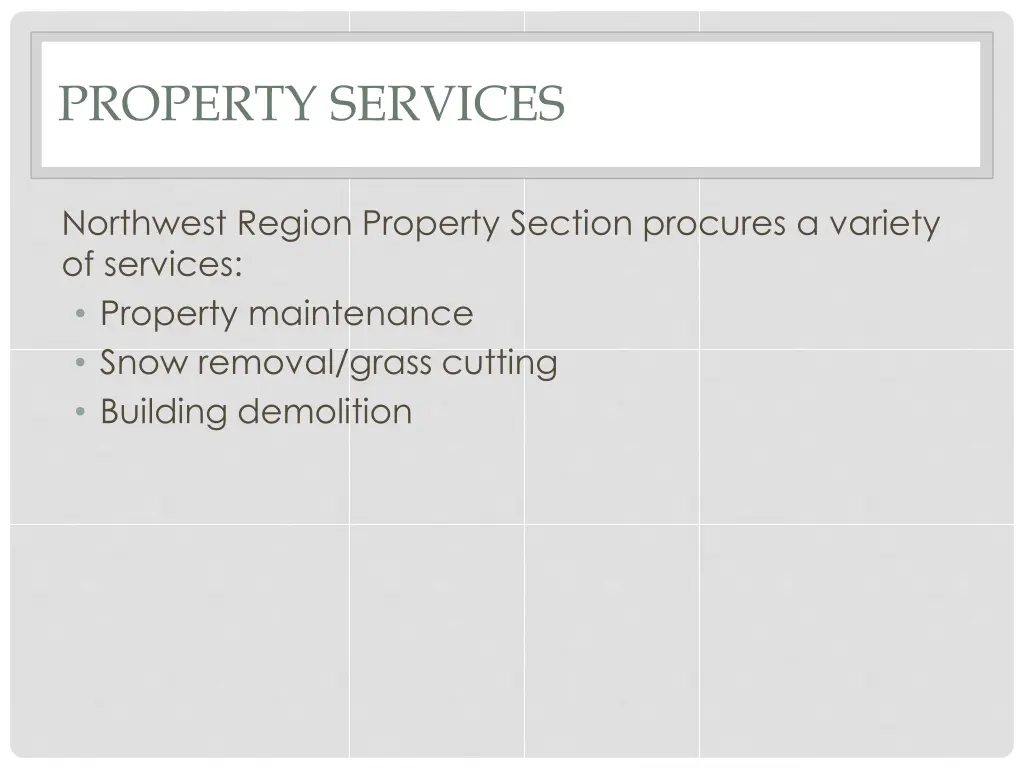 property services