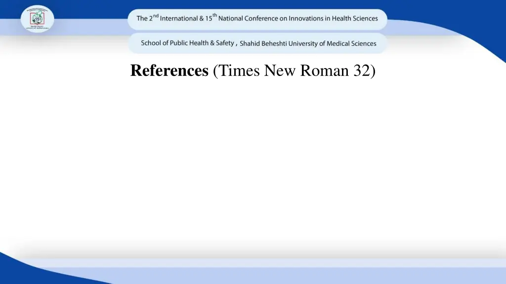 references times new roman 32