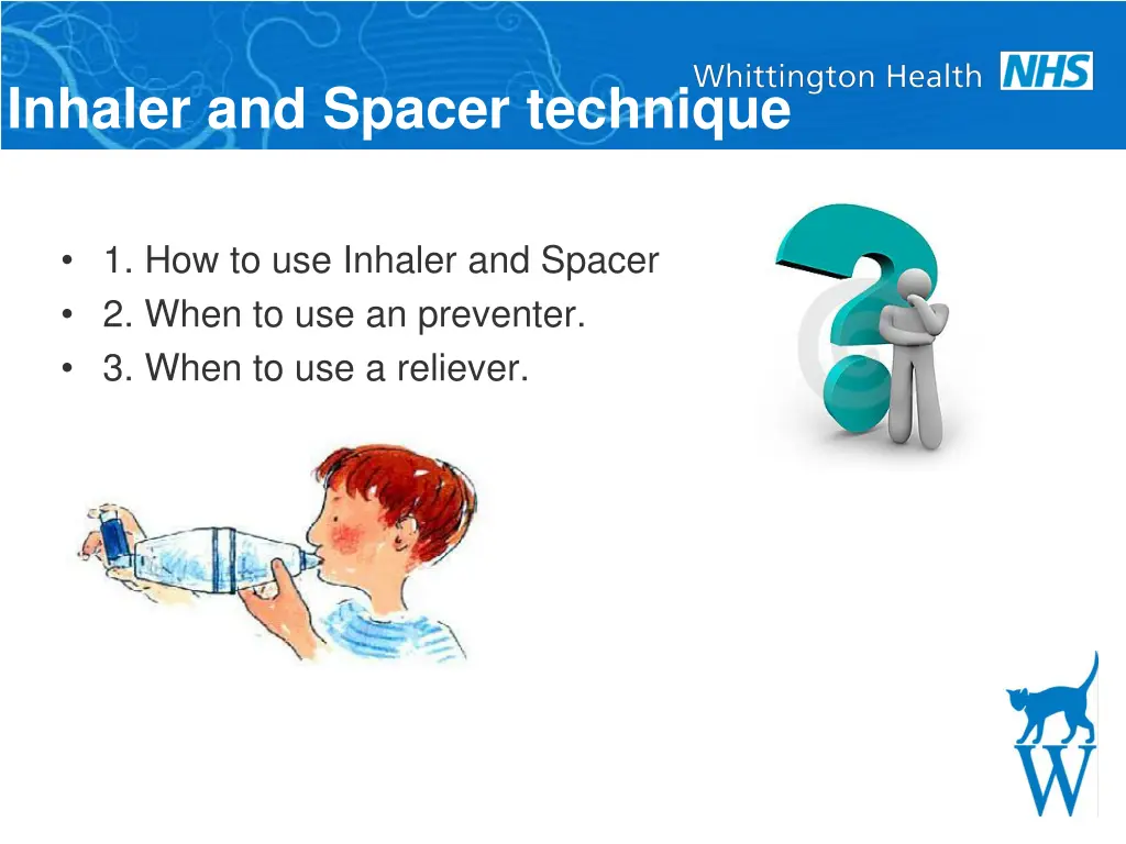 inhaler and spacer technique