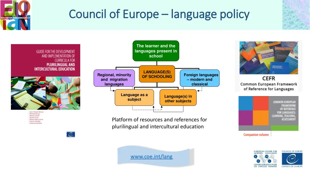 council of europe council of europe language