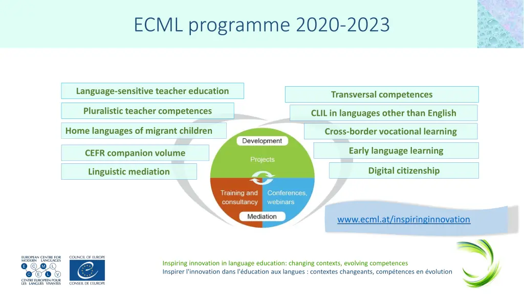 ecml programme 2020 2023 ecml programme 2020 2023