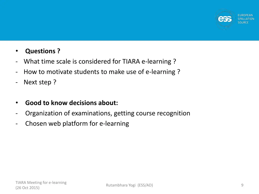 what time scale is considered for tiara