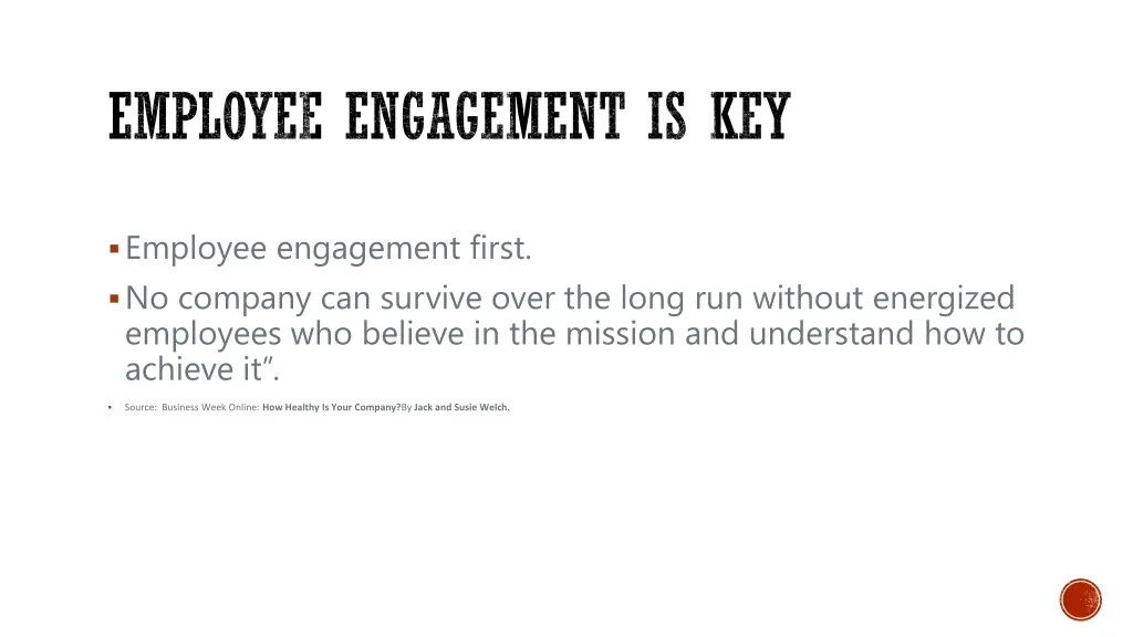 employee engagement is key