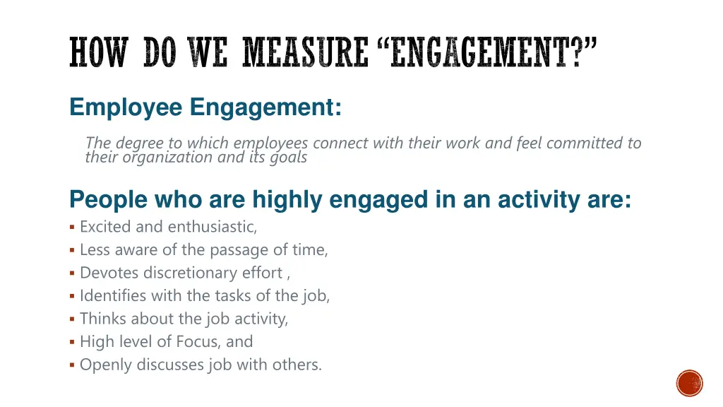 how do we measure engagement