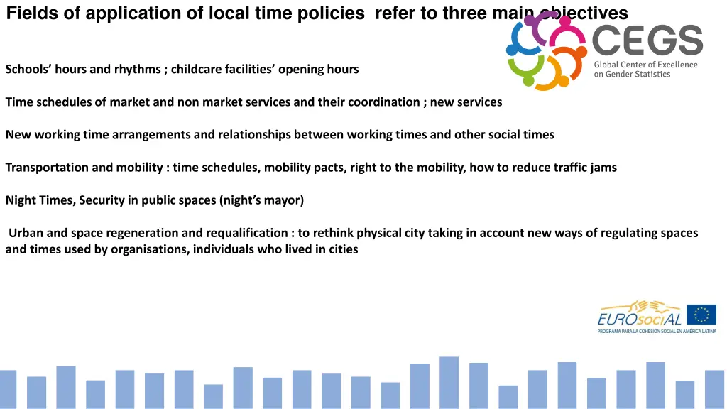 fields of application of local time policies