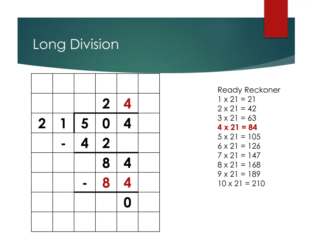 long division 3