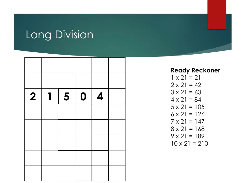 long division