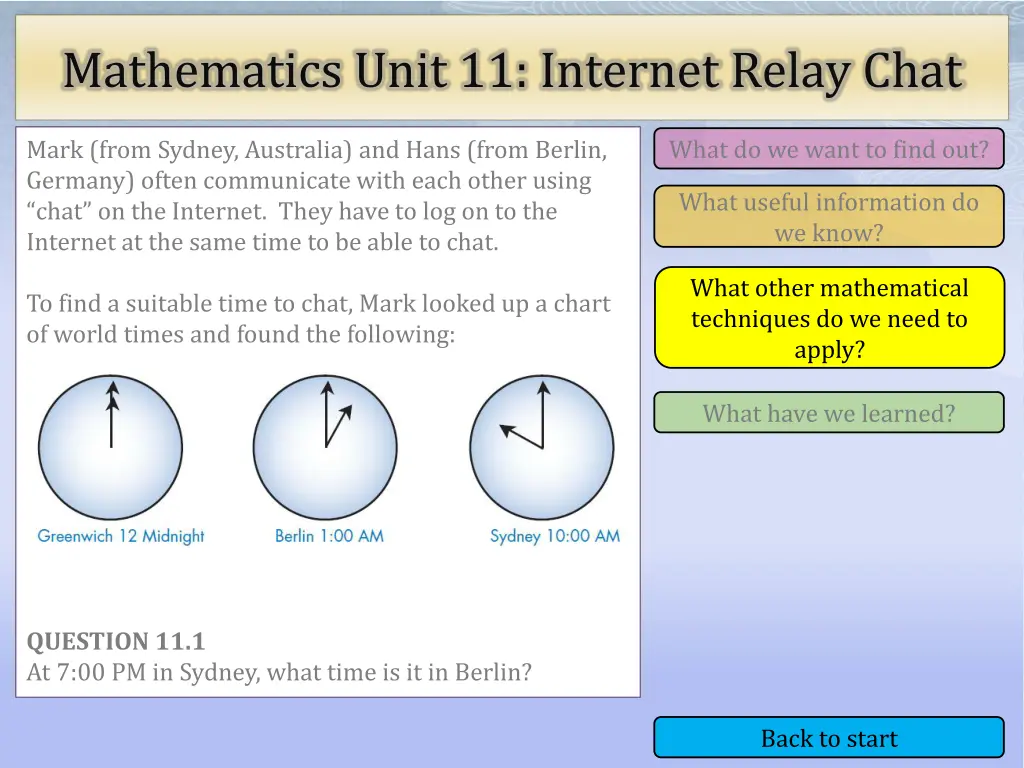 mathematics unit 11 internet relay chat 3