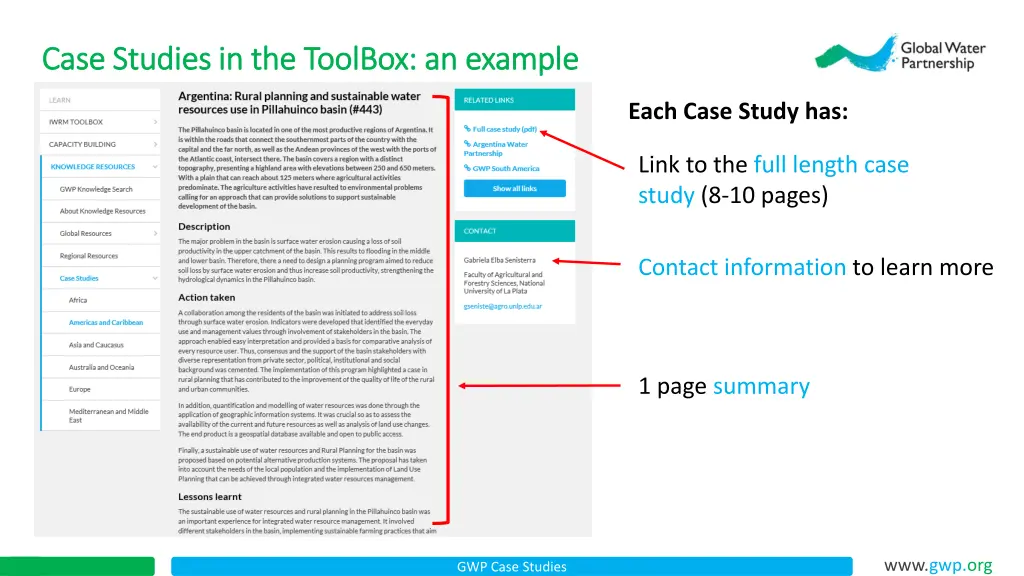 case studies in the toolbox an example case