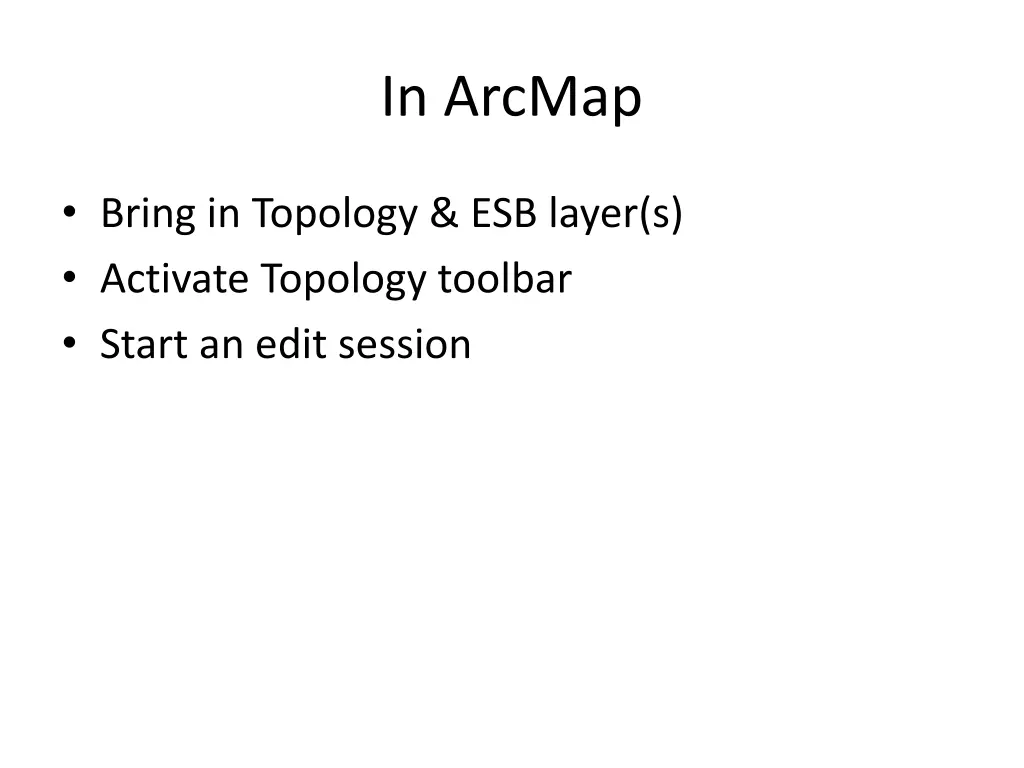 in arcmap