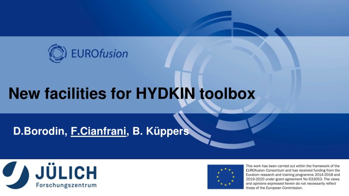 new facilities for hydkin toolbox