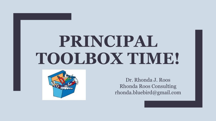 principal toolbox time