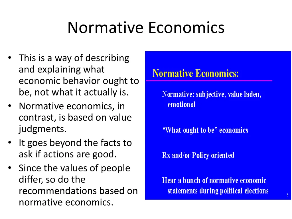 normative economics