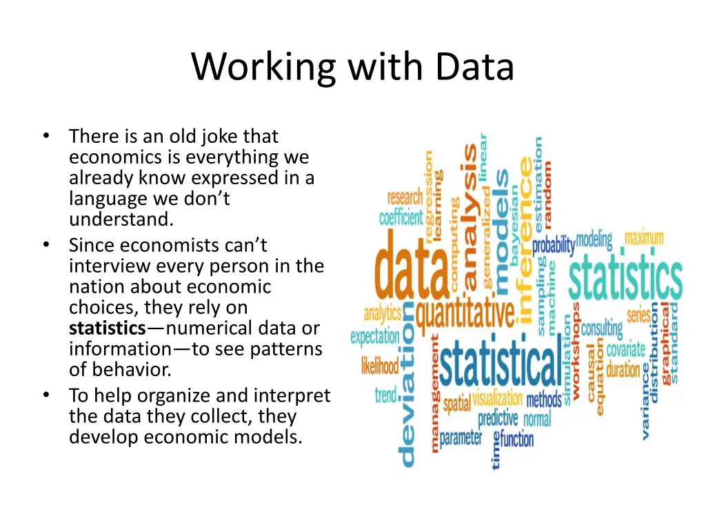 working with data