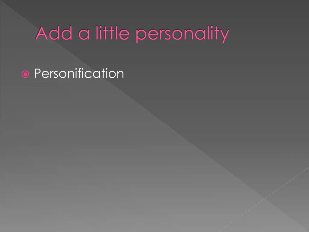 add a little personality