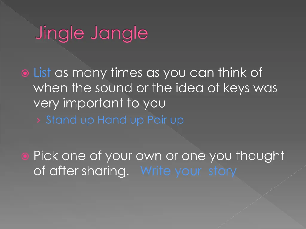 jingle jangle