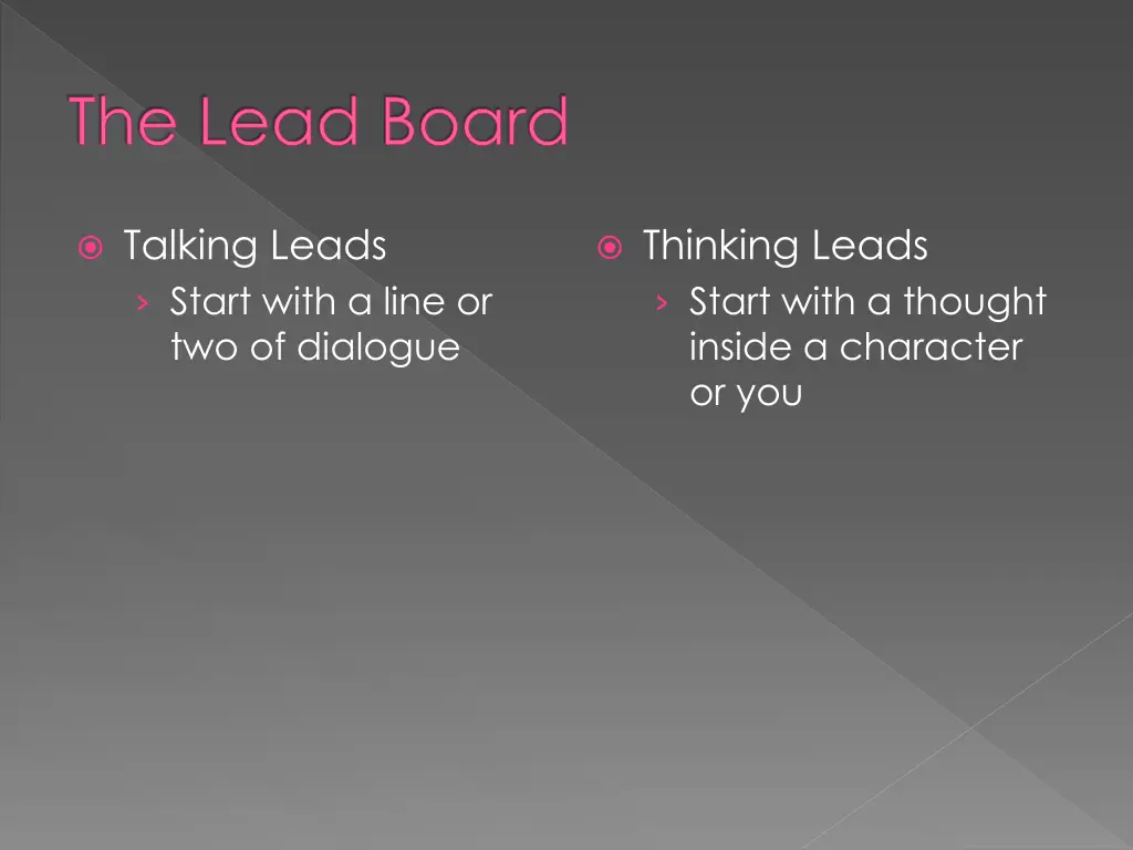 the lead board 2