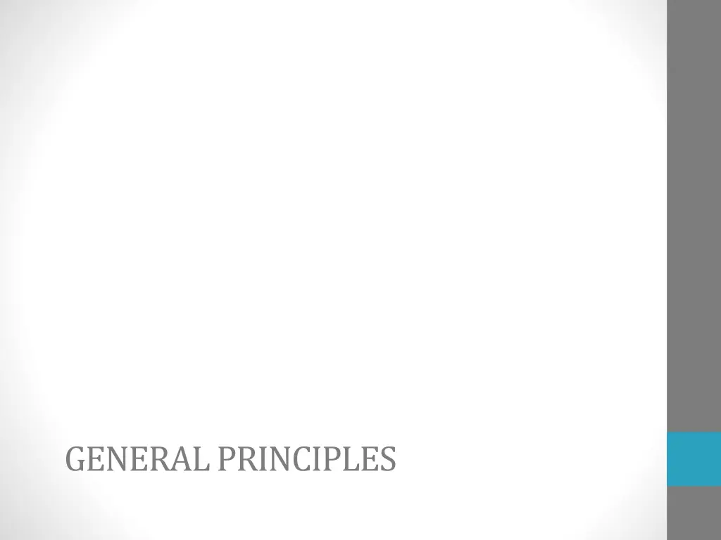 general principles